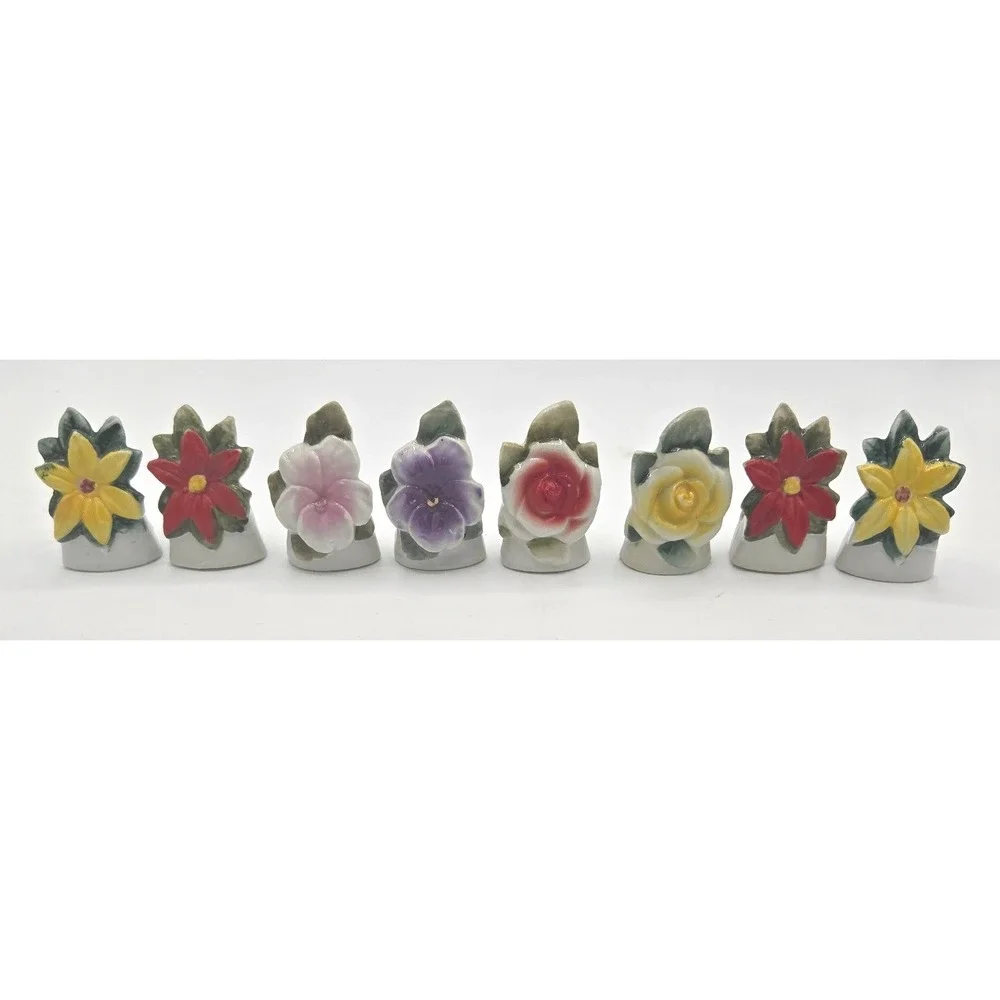 Vintage‎ Flower Place Card Holders Set - Made in Japan